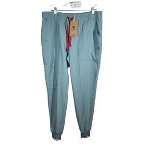 Womens Mediclo‎ Catalina Jogger Scrubs Sz XXL Stone Blue Scrub Pants Pockets